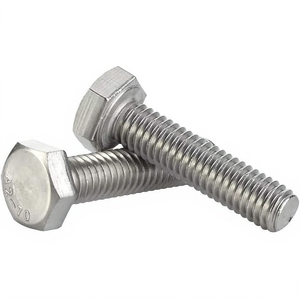 สกรูหัวหกเหลี่ยมสแตนเลส 304 เกลียวเต็ม 18-8 สำหรับงานอุตสาหกรรม - Product Image 2