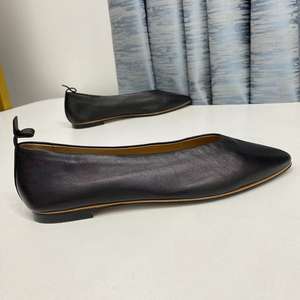 Chaussures plates pour femmes en cuir d'agneau 100%, mocassins, ballerines, chaussures à enfiler antidérapantes, chaussures décontractées pour la marche, pour les fêtes et le shopping - Product Image 4