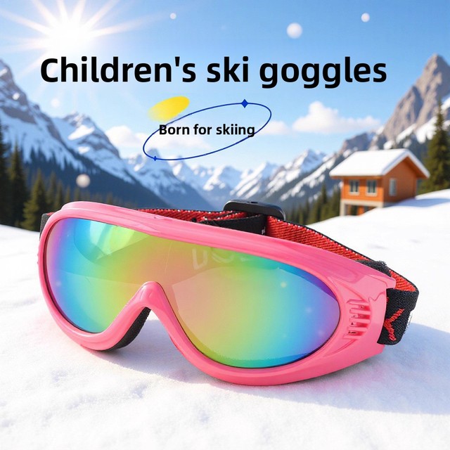 Professional Children Ski Goggles, Windproof Eyewear, and Cross-country Cycling Goggles