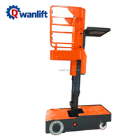 Nuevo Elevador Hidráulico Autopropulsado Wanlift para Recolección de Pedidos, Altura de Trabajo de 3m/5m, Modelo TPL50/TPL60, Mesa de 650x720mm, Shandong