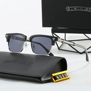 Lunettes de vue en forme de cœur avec monture chromée pour hommes, lunettes anti-lumière bleue, monture de luxe en acétate personnalisée à bordure complète - Product Image 5
