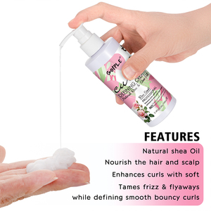 Oem Odm crème définissante de boucles personnalisée huile de karité et de rose naturelle crème définissante de boucles hydratée lotion coiffante pour les boucles - Product Image 4