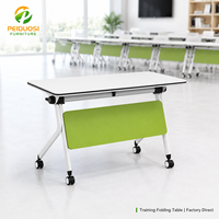 Tables et chaises de conférence pliantes en métal, table longue mobile, table extensible avec roulettes, table de formation, table pliante extensible