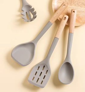 Kitchen Cookware Tool 8 Pcs <strong>silicone</strong> New Kitchen Tools LILA Cooking Spoon <strong>Spatula</strong> Utensil Set - Product Image 6