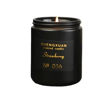 Black Pot Aromatherapy Candle Smokeless Cross-border Soy Wax With Hand Scented Candle Simple Set