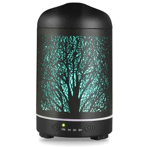 Enafree Factory 200ml Diffusor aus ätherischem Metall öl LED-Luftbe feuchter Diffusor mit inter mit tieren der Einstellung Timer für zu Hause