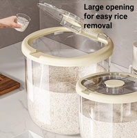 Seau à riz pour usage domestique 10L-30L en PP, style japonais, de qualité alimentaire, anti-insectes, résistant à l'humidité, conteneur de stockage hermétique
