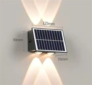 Outdoor IP65 <b>LED</b> Solar Wall Lamp <b>Battery</b> Power Waterproof Villa Courtyard Passage Lighting Solar Garden <b>Light</b> for Outdoor Use - Product Image 1