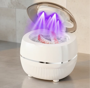 Nettoyeur à ultrasons direct usine pour aligneurs et bijoux, machine de nettoyage dentaire haute fréquence 48 kHz pour appareils de rétention et prothèses dentaires - Product Image 1