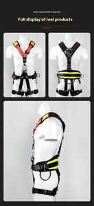 全身5点ハーネス登山登山緊急救助懸垂下降装置安全ロープセットスーツ - Product Image 5