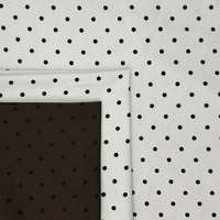 Tissu en coton à pois, tissu à pois 100% coton jersey, 100% coton, 150 cm, 210 g/m², pour robes en coton pur à pois