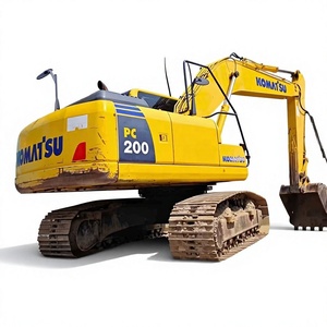 รถขุดไฮดรอลิกแบบตีนตะขาบ Komatsu Pc200 ของแท้จากญี่ปุ่น ขนาด 20 ตัน พร้อมเครื่องยนต์ มอเตอร์ และปั๊ม ความจุบุ้งกี๋ 1.22 ลบ.ม. รับประกัน 1 ปี - Product Image 1
