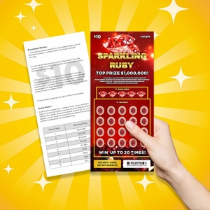 Conception et impression de jeux de loterie à gratter personnalisés professionnels, usine de jeux de loterie - Product Image 1