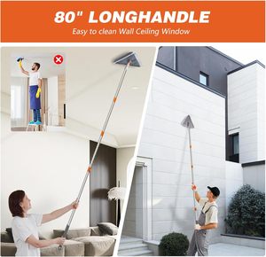 Có Thể Gập Lại Tam Giác Đa Chức Năng Trần Lau Xoay Ván Chân Tường Nối Rod Lau Với Dải Cao Su Hộ Gia Đình Công Cụ Làm Sạch - Product Image 3