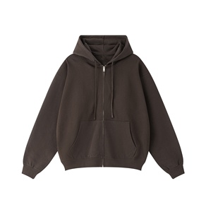 <span class=keywords><strong>Felpa</strong></span> con cappuccio in cotone 100% autunno inverno nuova versione con cerniera francese Terry Pullover da uomo felpe con cappuccio e felpe - Product Image 2