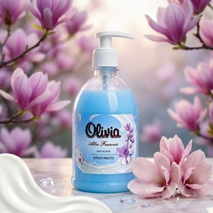Jabón Líquido Hidratante Magnolia con Glicerina y Extractos Botánicos para una Limpieza Diaria Suave 500 ml Olivia Love & Frut - Product Image 1