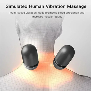 Novo Massageador Elétrico Cervical Travesseiro Hot Compress Vibração Massagem Pescoço Tração Relaxe Dormir Travesseiro Spine Suporte Normal - Product Image 5