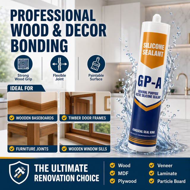 Easy Tooling Acetic Silicone Sealant for Professional Smooth Finish