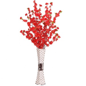 Barato al por mayor de melocotón BlossomTree ramas <span class=keywords><strong>flor</strong></span> de cerezo Artificial para la decoración del jardín al aire libre - Product Image 4