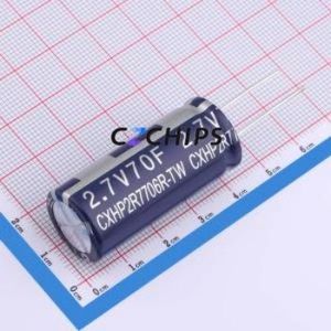 Supercondensateur CXHP-2R7706R-TW, composant traversant (THT), condensateur 18x40mm 70F 20% 2.7V 125uA@72hrs - Product Image 1
