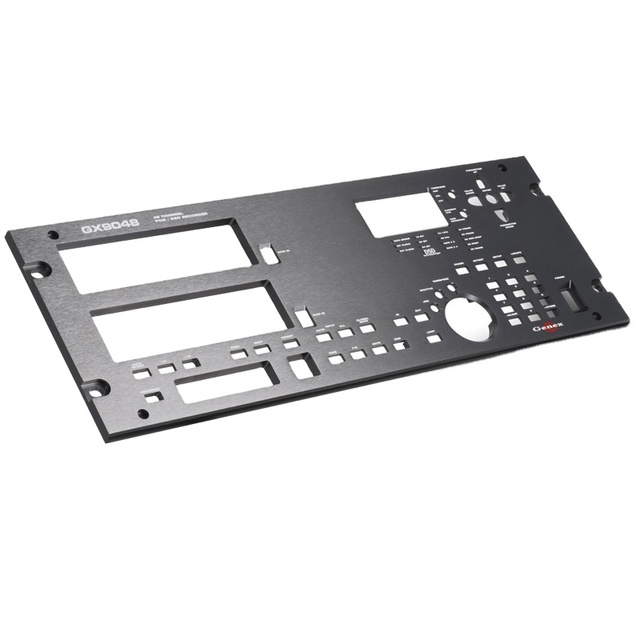 CNC Machining Custom Aluminum Audio Faceplate for Amplifier