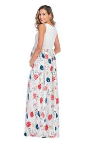 <span class=keywords><strong>Vestido</strong></span> de colores con contrato, de talla grande <span class=keywords><strong>vestido</strong></span> de <span class=keywords><strong>fiesta</strong></span>, vestidos de <span class=keywords><strong>fiesta</strong></span> para mujer, ropa de maternidad - Product Image 3