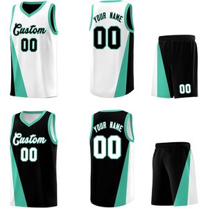 Custom Reversible Basketball Jersey Uniform Unisex Adult V-Neck Moisture Wicking Sublimated Print Personalized Name Number - Product Image 2