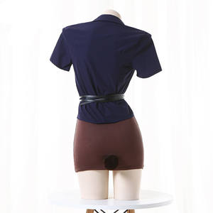 Mujeres Cosplay Oficina señora uniforme disfraz vestido traje Sexy Secretaria juego <span class=keywords><strong>de</strong></span> rol ropa conejito camisa falda conjunto - Product Image 4