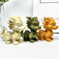 Dragon sculpté en pierre précieuse naturelle chinoise, cristal de guérison, pour le Feng Shui et la décoration intérieure (vente en gros)
