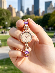 Reloj de Moda para Mujer, Diseño de Pulsera Inspirado en Joyería, Elegante Reloj de Cuarzo para Damas - Product Image 6