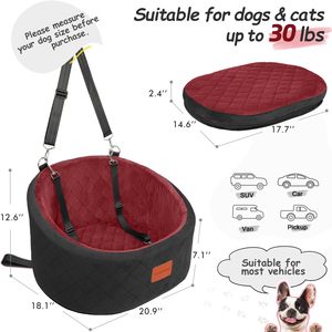 Asiento de coche para mascotas para perros grandes y medianos, lavable, cama para perros, asiento trasero de coche, transportín de viaje, sofá para gatos - Product Image 2
