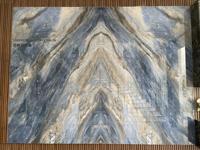 Blue Color Dosseret mural Carreaux de dalle en porcelaine 1200x2700mm Pierre frittée en céramique pour salon salle à manger