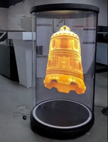Cylindre holographique 3D de 75 pouces hologramme grandeur nature numérique humain avec caméra résolution 3840x2160 luminosité 650cd/m
