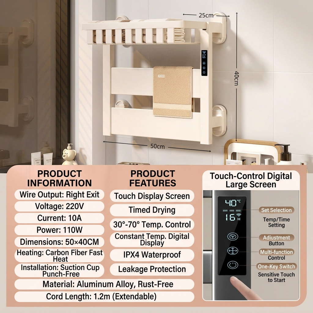 Suction cup-cream wind-5040-digital folding-right line
