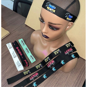 Bande de fixation en dentelle satinée pour femmes, bande élastique personnalisée pour perruques frontales, bandeau pour cheveux de filles - Product Image 1