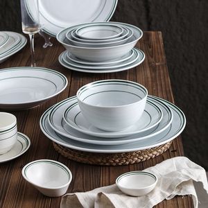 Quality Choice Durable Custom Color Stoneware Dinnerware <b>Sets</b> for Hotels-Dishwasher Safe & Eco-Friendly - Product Image 4