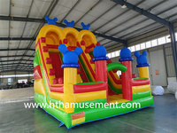 Vente flash : Combo gonflable en PVC, château gonflable coloré avec toboggan, aire de jeux pour enfants, parc sportif