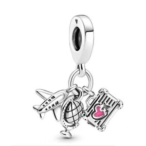 HaYa Fashion - Abalorios Colgantes de Plata de Ley 925 de Alta Calidad con Diseño de Luciérnaga Luminosa, Ojo Mágico y Atrapasueños a Color - Product Image 3