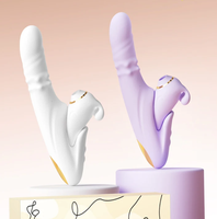 Juguete Sexual de Silicona con Diseño Dividido, Vibradores con Propulsión Giratoria, Estimulación del Punto G y del Punto C, Juego de Juguetes Sexuales para Mujeres, Recargable por USB