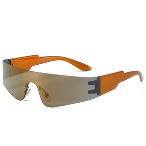 Gafas de Sol Deportivas Punk de una Pieza sin Montura Extra Grandes Kenbo para Mujer, Gafas de Sol de Espejo para Hombre con Protección UV400, Gafas de Sol de Moda Coloridas - Product Image 5