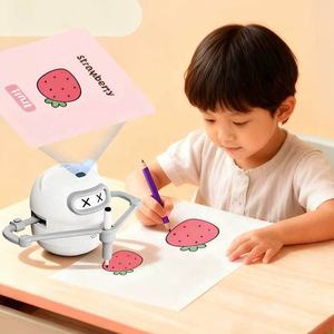 Robot de dibujo interactivo para pintor Montessori, tarjeta inteligente educativa, máquina de dibujo de reconocimiento de escaneo, juguete de aprendizaje de pintura - Product Image 3