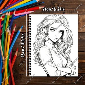Carnet de <span class=keywords><strong>coloriage</strong></span> spirale personnalisable <span class=keywords><strong>pour</strong></span> filles, cahier de dessin créatif recto simple <span class=keywords><strong>pour</strong></span> adolescents et adultes – Vente en gros - Product Image 5