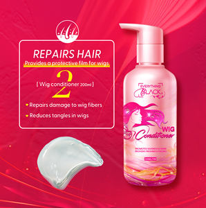 Le logo privé EVERYTHINGBLACK hydrate et protège le shampooing <span class=keywords><strong>synthétique</strong></span> pour perruques et extensions de cheveux humains - Product Image 5