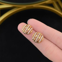 Orecchini in Oro 18K con Diamanti da Laboratorio, Anello alla Moda, Anelli in Moissanite, Anello di Fidanzamento, Anelli Raffinati, Anelli Placcati Oro, Anelli Aperti da Donna