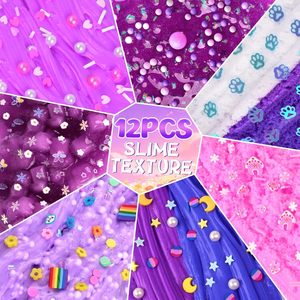 Ensemble de <span class=keywords><strong>slime</strong></span> Forêt Violette avec <span class=keywords><strong>slime</strong></span> Bingsu en mousse transparente Cloud Butter, breloques, additifs et cartes cadeaux pour la vente en gros, OEM, ODM, fourniture d'usine - Product Image 4