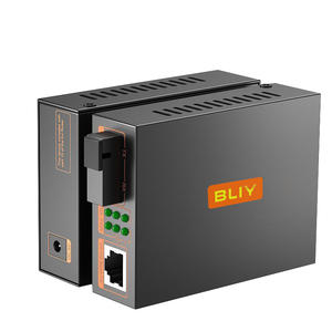 Convertidor de Medios de Fibra Óptica 10/100M con Convertidor RJ45 A/B, Convertidor de Medios Único de Modo Único Netlink, POE con Conector SC - Product Image 1