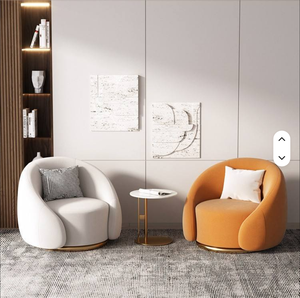 Sofá Giratorio de Tela para Sala de Estar, Dormitorio, Balcón, Sillón de Descanso para el Hogar - Product Image 2
