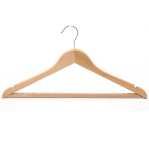 Cintre en bois personnalisé de haute qualité avec logo, en bois massif naturel, finition laquée, pour vêtements d'enfants, chemises et robes, idéal pour <span class=keywords><strong>armoire</strong></span> et salle de bain - Product Image 1