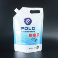 Shampooing personnalisé 1L 2L 3L pour lavage de voiture pochette à bec debout emballage avec poignée coupée sac d'emballage de détergent à lessive chimique
