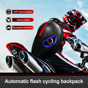 Nuage Smart Led Sac À Dos Moto Pour Hommes Cool Sac À Dos Pour Ordinateur Portable Avec Frein Flash Fonction Led Chevalier Sac À Dos Cadeau De Noël - Product Image 2